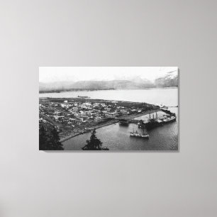 Toile Vue de Seward, Alaska de photographie d'air