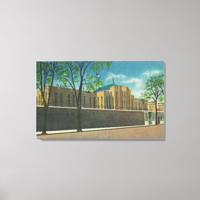 Toile Vue d'entrée de la prison d'Auburn (Recto)