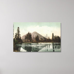 Toile Vue des boutons noirs le long de la route Shasta