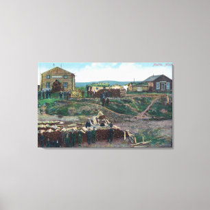 Toile Vue des citadins autour de WoodNulato coupé, AK