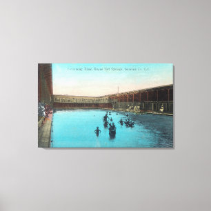 Toile Vue des sources thermales de TankBoyes, CA