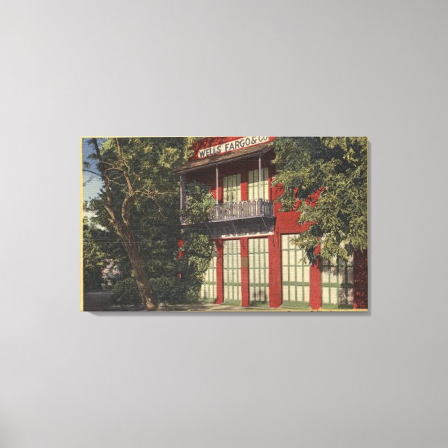 Toile Vue du bureau Old Wells-Fargo (1855) (Recto)