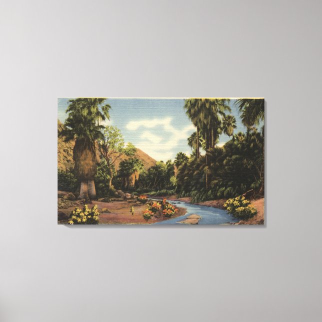 Toile Vue du canyon de Palm Springs (Recto)