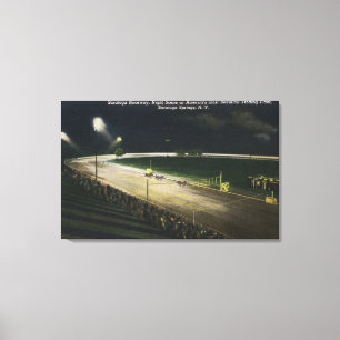 Toile Vue du circuit de la nuit