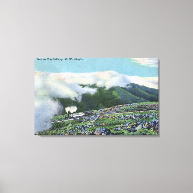 Toile Vue du fameux chemin de fer Cog (Recto)