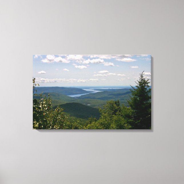 Toile Vue du Grand Lac Sacandaga du Mont Hadley (Recto)