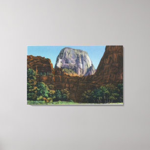 Toile Vue du grand trône blanc