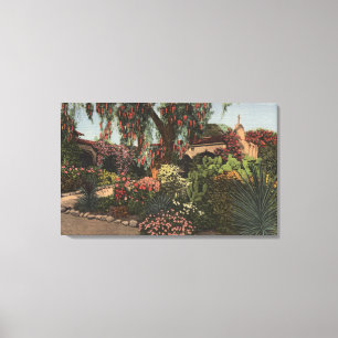 Toile Vue du jardin de la mission principale
