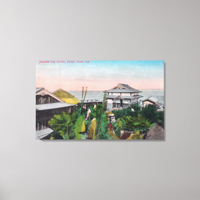 Toile Vue du Jardin japonais du thé (Recto)