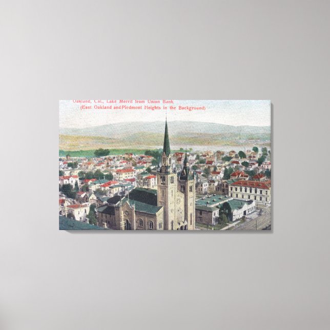 Toile Vue du lac Merritt de Union Bank (Recto)