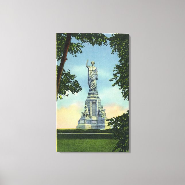 Toile Vue du monument des ancêtres # 2 (Recto)