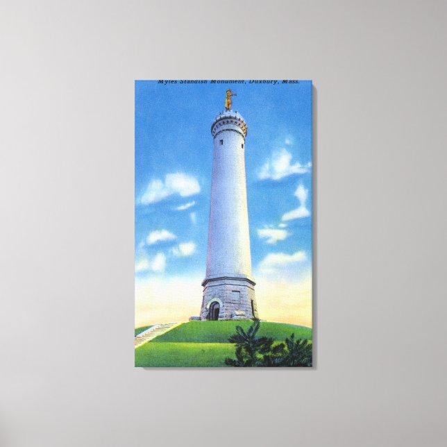 Toile Vue du monument Myles Standish (Recto)