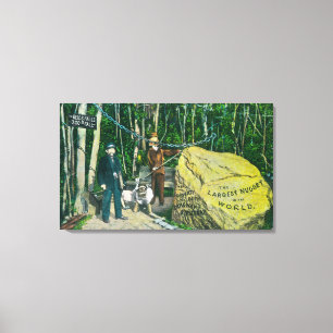 Toile Vue du plus grand nugget d'or au monde