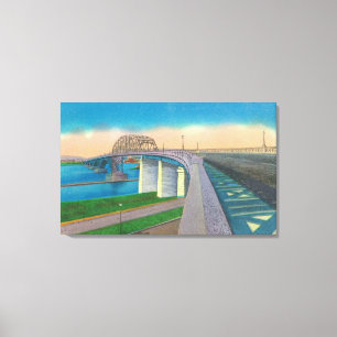 Toile Vue du pont de la Paix
