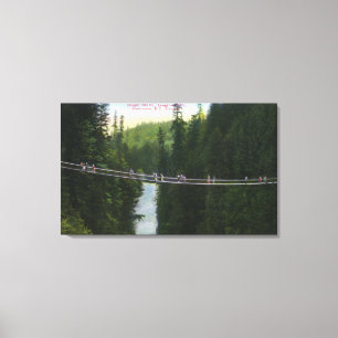 Toile Vue du pont de suspension Capilano