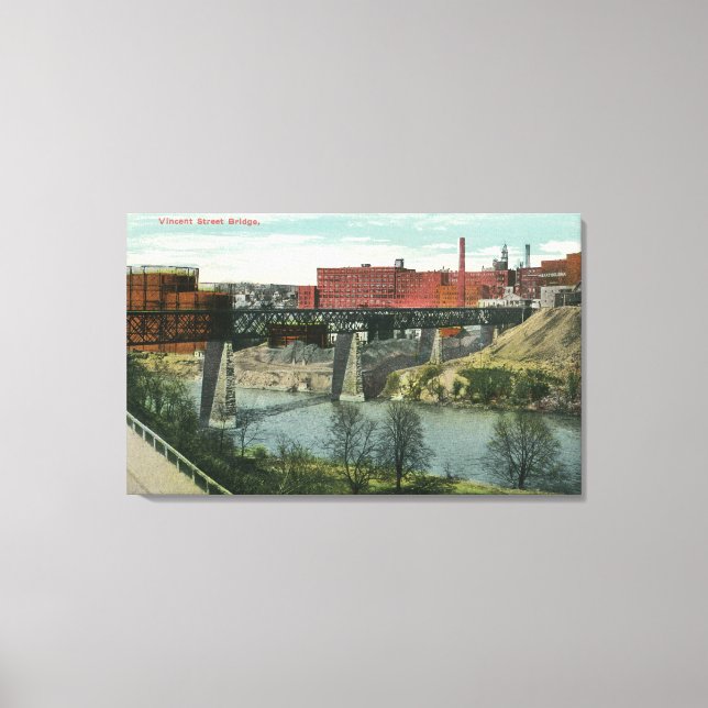 Toile Vue du pont de Vincent Street (Recto)