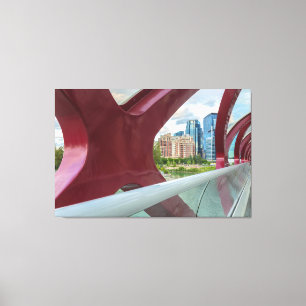 Toile Vue du pont Peace de Calgary
