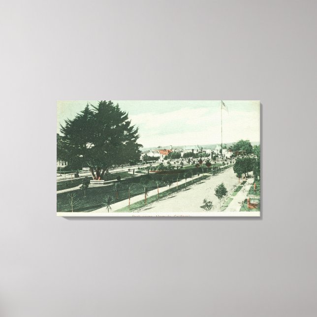 Toile Vue d'un parc municipalAlameda, CA (Recto)