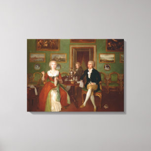 Toile Vue d'un salon, 1780
