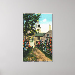 Toile Vue en pierre d'allée d'horloge du sud de tour et
