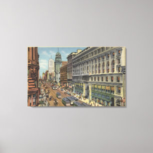 Toile Vue Est du marché St de Powell St