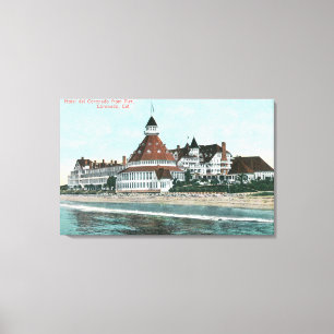 Toile Vue extérieure de del Coronado d'hôtel de pilier