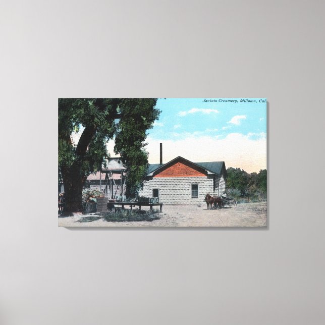 Toile Vue extérieure de Jacinto CreameryWillows, CA (Recto)
