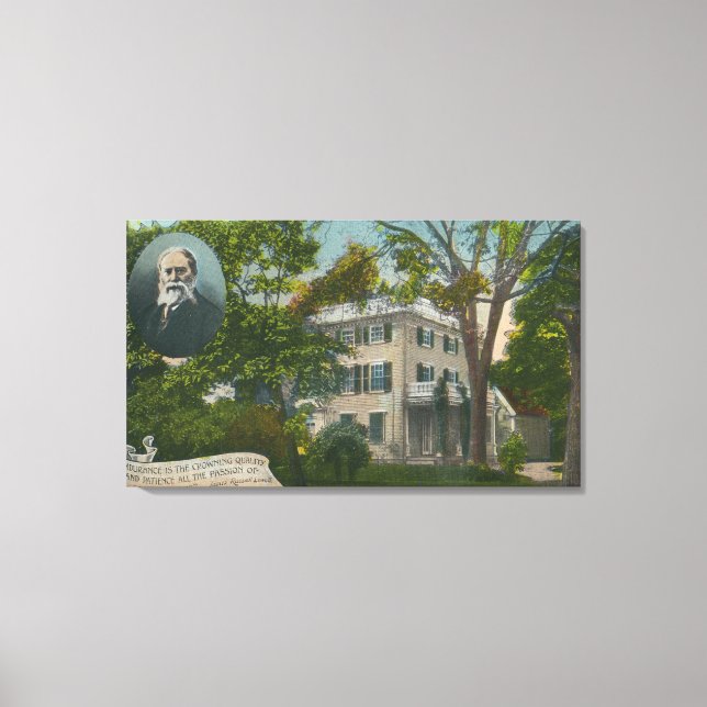 Toile Vue extérieure de James Russell Lowell Accueil (Recto)