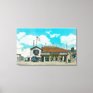 Toile Vue extérieure de la grotte maritime de Hageman