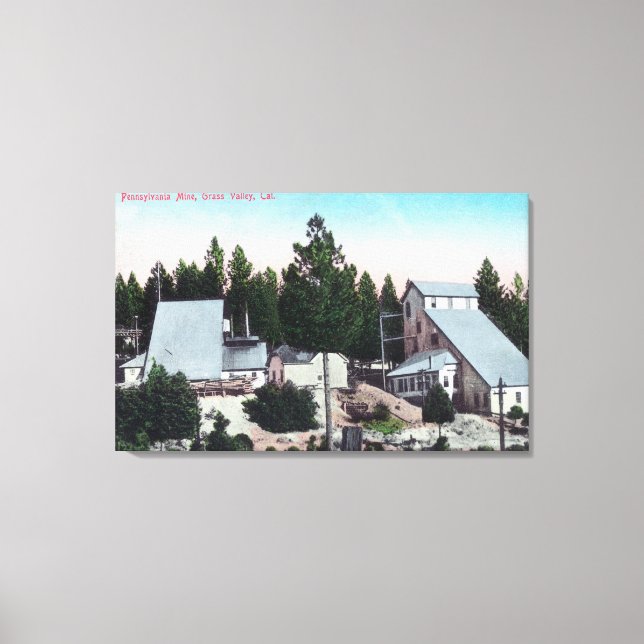 Toile Vue extérieure de la mine de Pennsylvanie (Recto)
