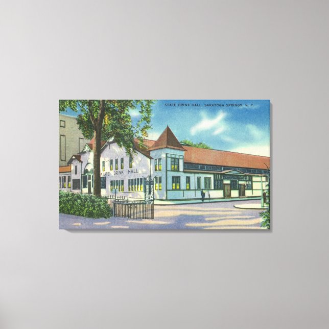 Toile Vue extérieure de la salle de boisson de l'État (Recto)