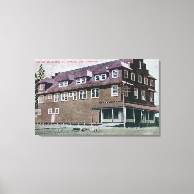 Toile Vue extérieure de la Stirling Mercantile Co. (Recto)