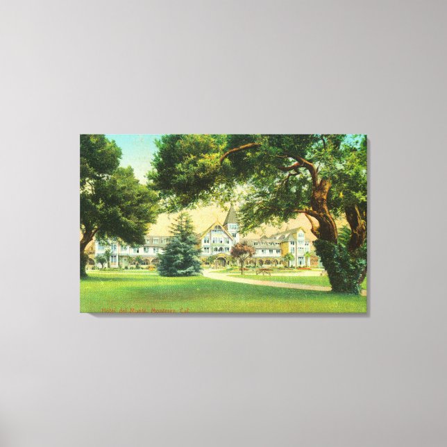 Toile Vue extérieure de l'Hôtel del Monte (Recto)