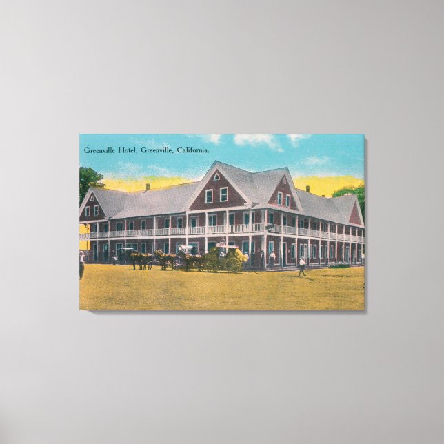 Toile Vue extérieure de l'hôtel Greenville (Recto)