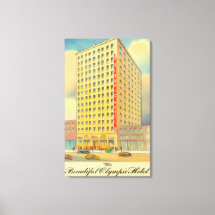 Toile Vue extérieure de l'hôtel olympique