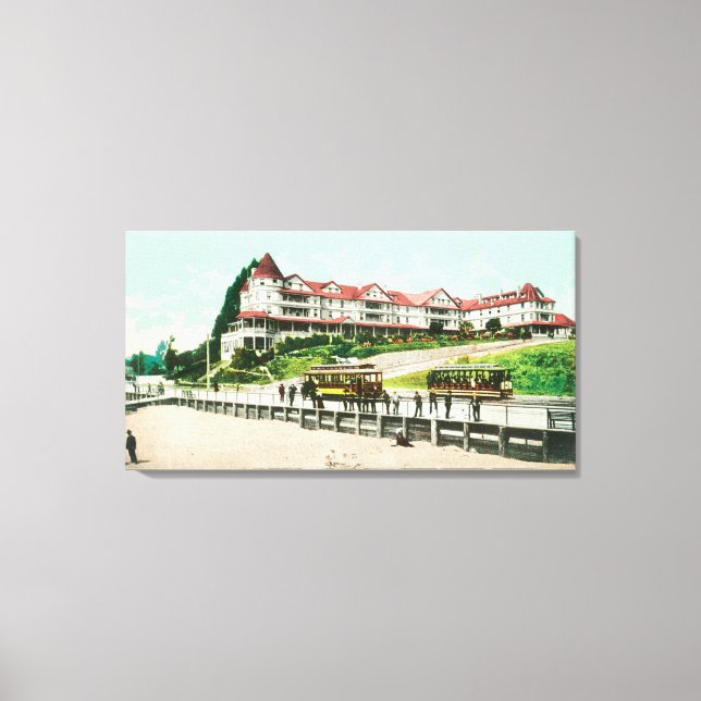 Toile Vue extérieure de l'hôtel Sea Beach (Recto)