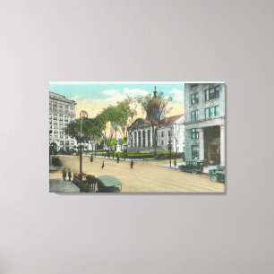 Toile Vue extérieure de palais de justice