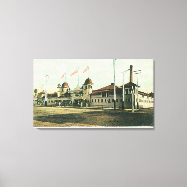 Toile Vue extérieure des bains (Los Banos) (Recto)