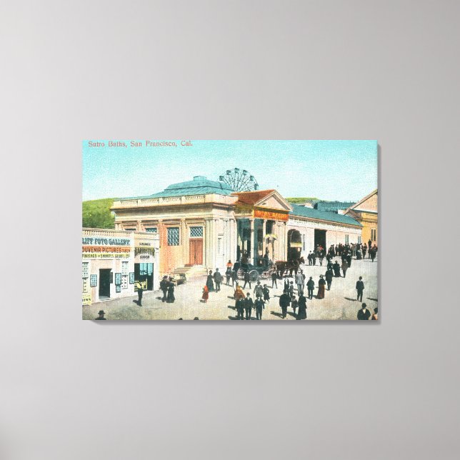Toile Vue extérieure des bains Sutro (Recto)