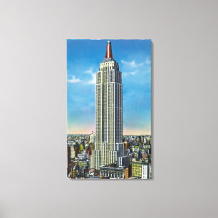 Toile Vue extérieure du bâtiment d'état d'empire