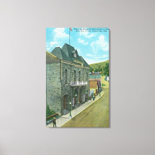 Toile Vue extérieure du célèbre opéra (Recto)