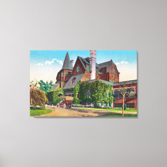 Toile Vue extérieure du Claremont Country Club (Recto)