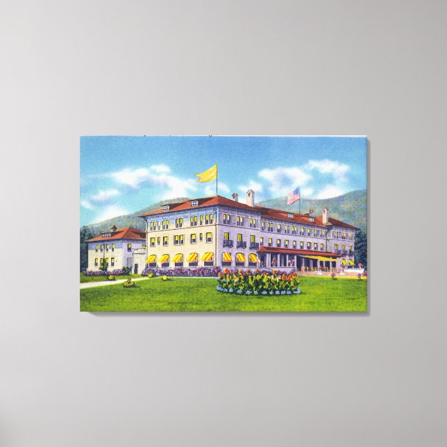 Toile Vue extérieure du Fort William Henry Hotel (Recto)