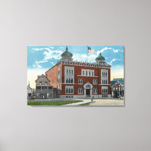 Toile Vue extérieure du temple de Kora, tombeau