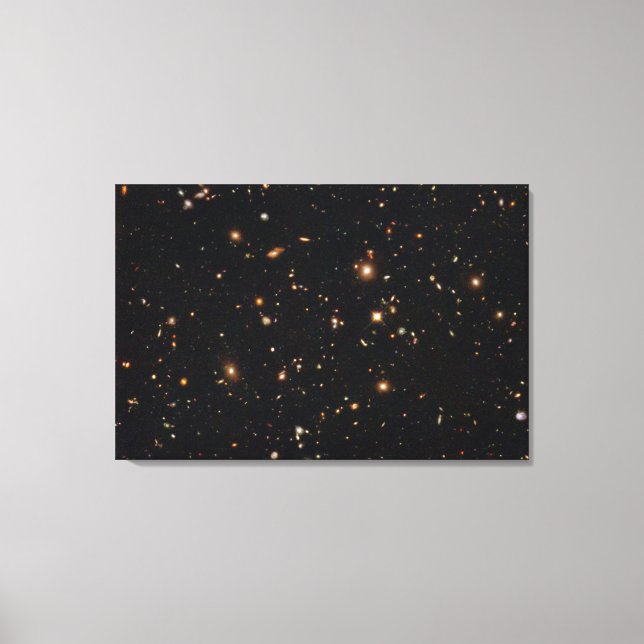 Toile Vue infrarouge à champ ultra profond de Hubble (Recto)