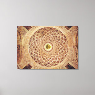 Toile Vue intérieure de la coupole dans la chapelle