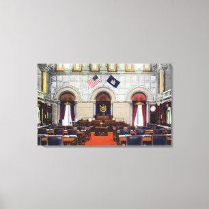 Toile Vue intérieure de la salle du Sénat du Capitole d'
