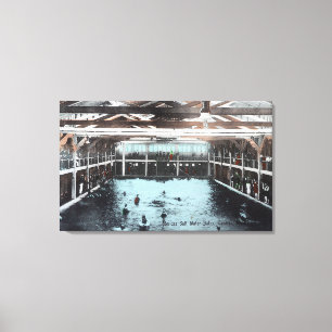 Toile Vue intérieure des bains d'eau salée de Nerides