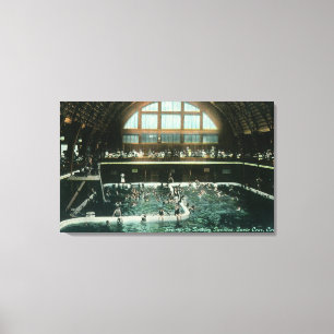 Toile Vue intérieure du pavillon de baignade