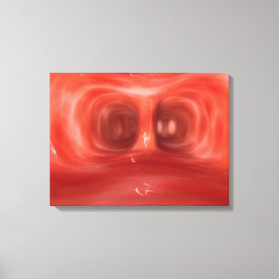 Toile Vue Microscopique Dans Les Poumons Humains